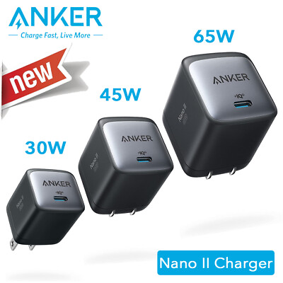 #ad Anker Nano II Fast Charger 30W 45W 65W PPS Charging GaN II Adapter for MacBook