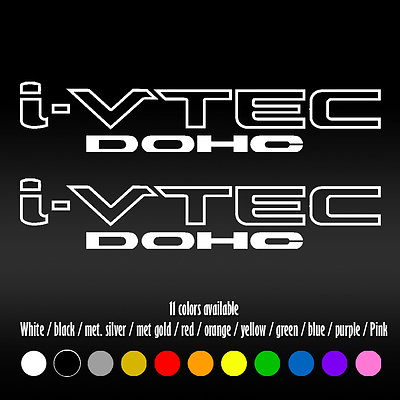 #ad 9quot; IVTEC DOHC VTEC Window Car Honda Si Type Accord Civic FIT Vinyl Decal sticker