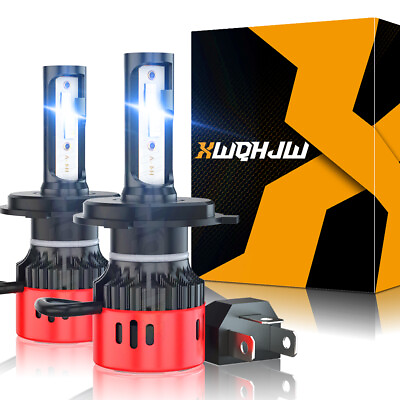 #ad H4 LED Headlight Kit Light Bulbs High Low Beam 6000K HB2 9003 HID Xenon White