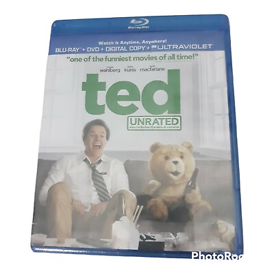 #ad TED Sealed New Blu ray Disc amp; DVD 2012 2 Disc Set Unrated Mark Wahlberg $7.18
