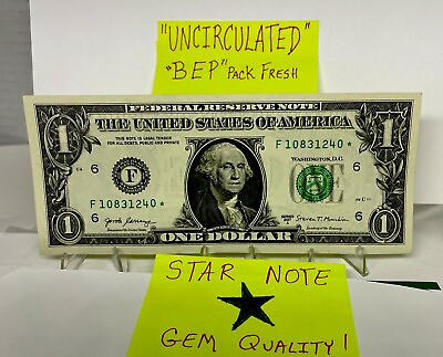 #ad 2017 STAR Note $1 One Dollar GEM UNCIRCULATED Error Replacement Note Crisp UNC