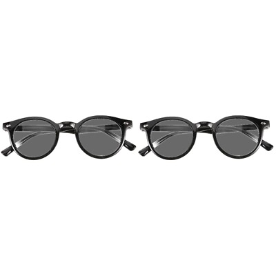 #ad 2 Pairs Fashion Sunglasses Summer Sunglasses Round Frame Fashionable Sunglasses
