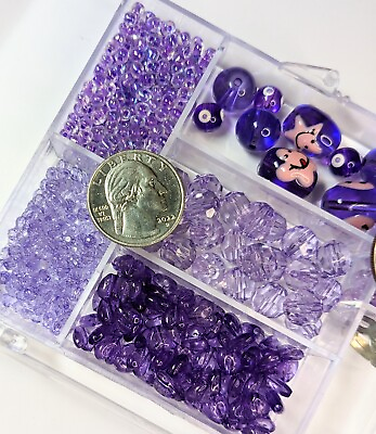 #ad Beads for Jewelry Making Purple Mix Acrylic Glass Beads Happy Flower Craft 300