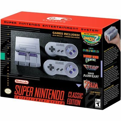 #ad 1SET Super Nintendo Classic Mini Entertainment System SNES Included 21 Games $88.00