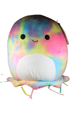 #ad Squishmallows Janet The Jellyfish 2021 12 inch Plush Toy Tie Dyed