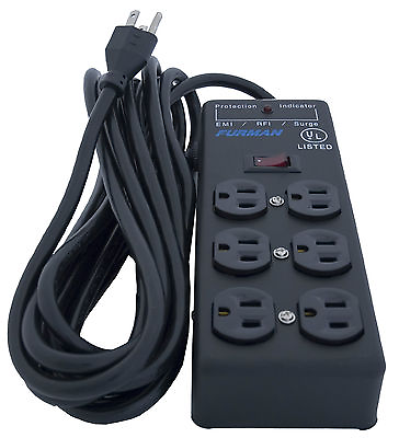 #ad Furman SS 6B Pro Plug 6 Outlet AC Surge 15A Power Strip Conditioning