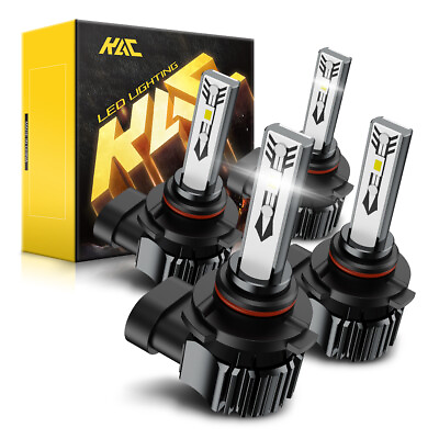 #ad KAC CSP Combo LED Headlight Bulbs 9005 9006 High and Low Beam Super Bright 6000K