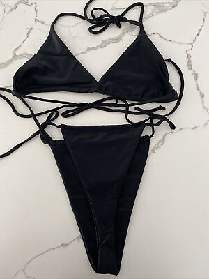 #ad Plus size swimwear thin strings bikini micro xs 2x