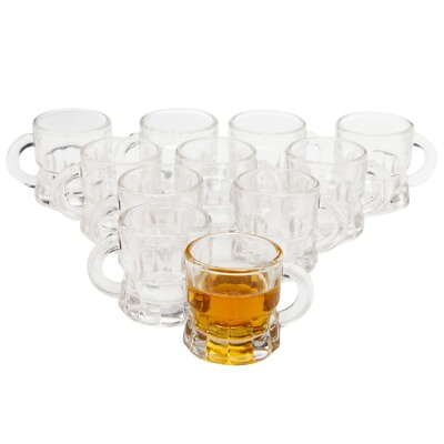 #ad Mini Beer Mug Shot Glasses with Handles for Party 1.57 x 1.9 In 12 Pack