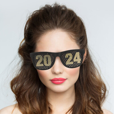 #ad 2024 New Year Party Sunglasses Novelty Eye Wear amp; Photo Booth Props