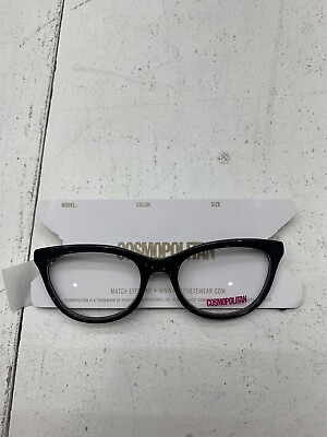 #ad Cosmopolitan Womens Black Frame Eyeglasses Size 52 19 140 $20.00