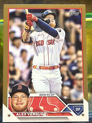 #ad 2023 Series 1 Base Gold #146 Alex Verdugo 2023 Boston Red Sox