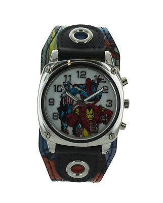 #ad Boys casual MARVEL Avengers collectible watch Comics theme band AVGH2015AST