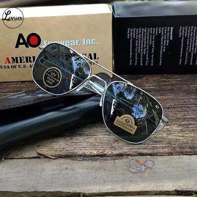 #ad New Vintage Sunglasses Men Glass Lens with Box American Optical Driving Glasses $11.85