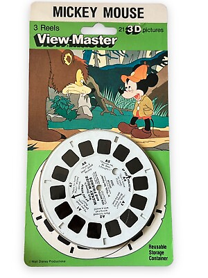 #ad Disney#x27;s Mickey Mouse And Friends Cartoon view master 3 Reels Sealed