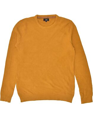 #ad JULES Mens Sweatshirt Jumper Medium Yellow BI92