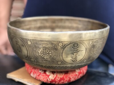#ad Antique Souvenir Piece Himalayan Carving unique design lingam Singing Bowl