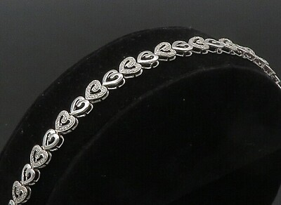#ad Round Cut 5Ct Women#x27;s Tennis Bracelet 14K White Gold Plated Simulated Diamond