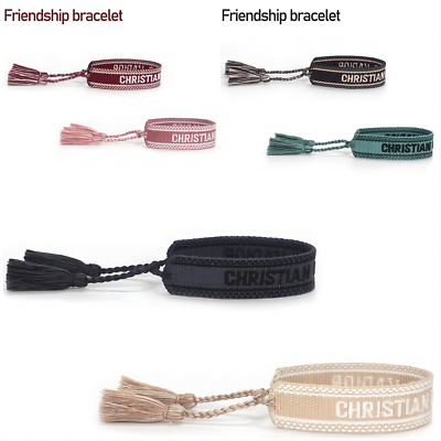 #ad Christian J#x27;Adior Woven Friendship Bracelets Set of 2