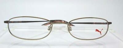 #ad Puma 15354 Yocto Eyeglass Optical Frames Glasses Mens Womens New Brown
