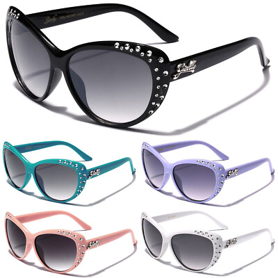 #ad Kids Rhinestone Cat Eye Sunglasses for Girls Cool Fashion Designer Glasses New