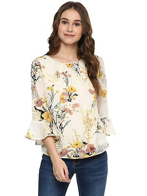 #ad Women#x27;s Polyester Floral Regular fit Top