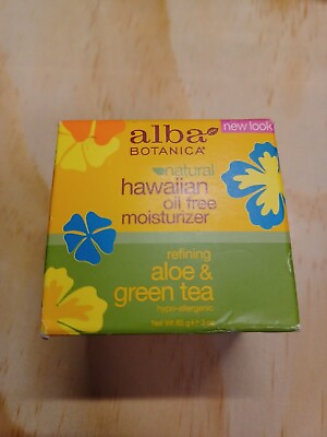 #ad Alba Botanica Hawaiian Aloe And Green Tea Moisturizer Oil Free 3 Oz Oil  free 