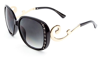 #ad UV Fashion Plastic Rhinestone Sunglasses with Fancy Temple
