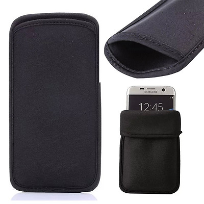 #ad Soft Elastic Neoprene Shock Absorbing Sleeve Pouch Case Cover For Various Phones