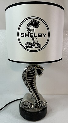 #ad Officially Licensed Shelby Cobra 19” Tall Table Lamp Super Snake