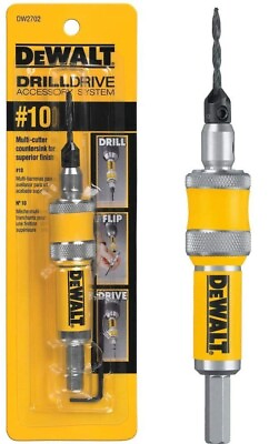#ad New DEWALT Drill Flip Drive Complete Unit 2 in 1 Countersink Wood Drill Bit