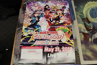 #ad Bang Dream Girls Band Party MULTI LIVE Weiss Schwarz Poster