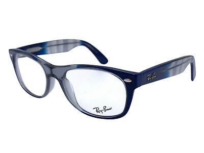 #ad Ray Ban Eyeglasses New Wayfarer RX RB 5184 5516 52 18 Blue transparent Grey