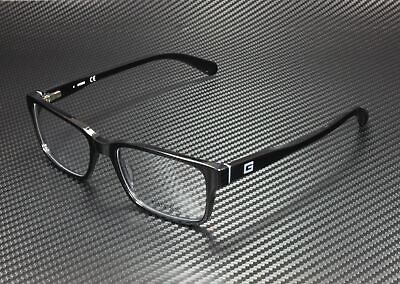 #ad Guess GU1906 001 Shiny Black Clear Lens Plastic 55 mm Men#x27;s Eyeglasses