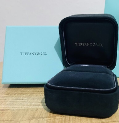 #ad NEW Tiffany amp; CO Suede Ring Box And Blue Box