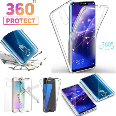 #ad Shockproof 360° Protect Clear Full Body Rubber Back Skin Phone Case Screen Cover