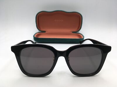 #ad Gucci GG1000SK Women#x27;s Black Frame Grey Lens Square Sunglasses 55MM