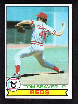 #ad 1979 Topps #100 Tom Seaver Cincinnati Reds HOF Baseball DP Card B2 EX MT