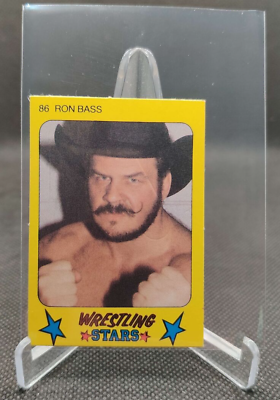 #ad 1986 Monty Gum Super Wrestling Stars #86 Ron Bass wrestling card