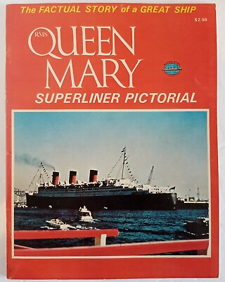 #ad 1971 RMS Queen Mary Superliner Pictorial Vintage Souvenir Book