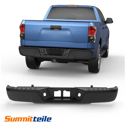 #ad Black Rear Step Bumper Assembly For 2007 2013 Toyota Tundra W o Park Assist