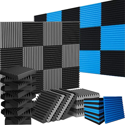 #ad Acoustic Panels 12quot;X 12quot;X1quot; High Density Sound Absorbing Studio Wall Foam Tiles