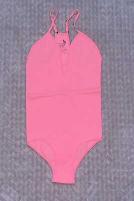 #ad Intimately by Free People Womens Neon Pink Seamless Bodysuit NWOT Size XS S