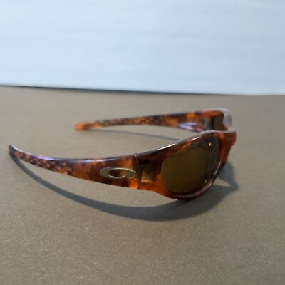 #ad Oakley Ten Brown Tortoise amp; Gold Icon Sunglasses RARE HTF