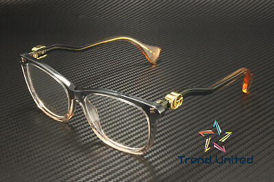 #ad GUCCI GG1012O 002 Rectangular Squared Blue Demo Lens 54 mm Women#x27;s Eyeglasses