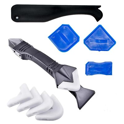 #ad 3 in 1 Silicone Caulking Tools Kit for Great Tools for Kitchen Bathroom Window $5.39
