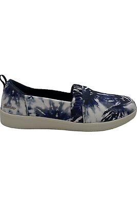 #ad Skechers Ruffle Tie Dye Slip Ons Madison Ave To Dye For Navy