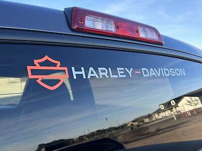 #ad Harley Davidson Large 26” Rear Window Windshield Decal Sticker Fits F 150