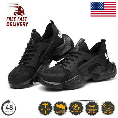 #ad New Mens Safety Shoes Waterproof Sneakers Indestructible Steel Toe Work Boots