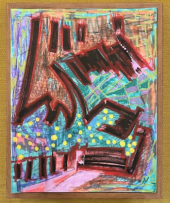 #ad Abstract Expressionism Modern MCM Graffiti Freestyle Painting Art Homedesign